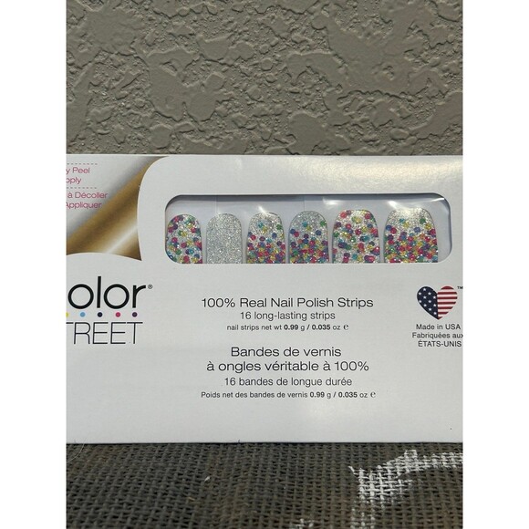Color Street Other - Color Street Nail Strips Frontline Hero’s Multi Color Polka Dots New